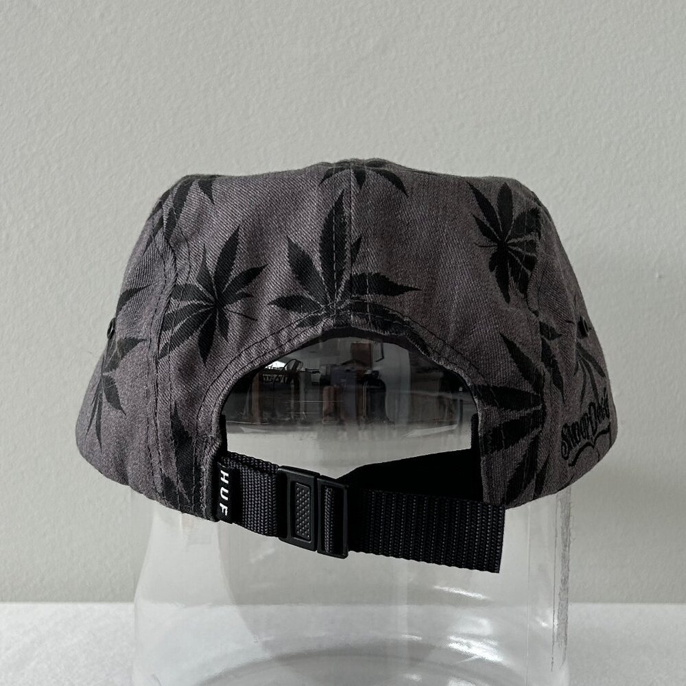 Rare HUF x Snoop Dogg Cap Gray Plant Adjustable Strapback Hat One Size USA EUC - Picture 5 of 11